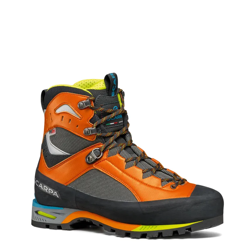 Scarpa Charmoz Mountaineering Boots in Shark - Orange
