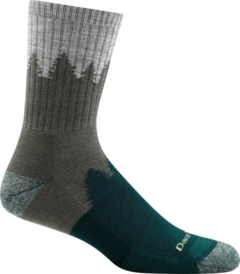 Darn Tough Number 2 Midweight Cushioned Micro Crew Socks in Green