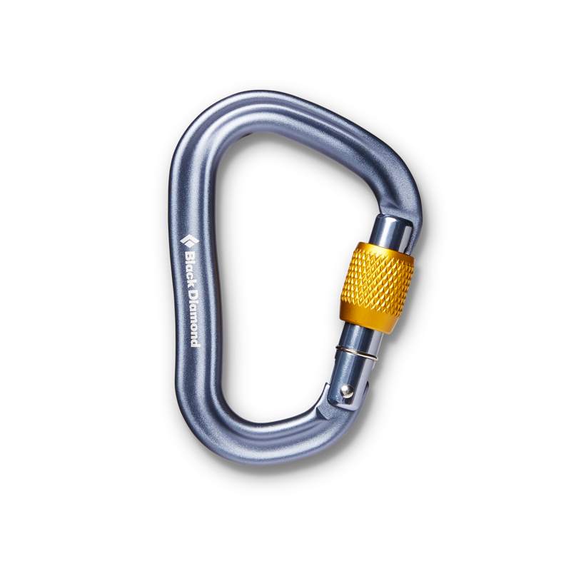 Black Diamond Vaporlock Screwgate Carabiner in Silver