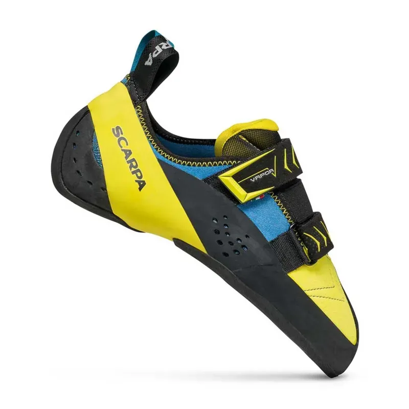 Scarpa Vapour V Climbing Shoes in Ocean-Yellow