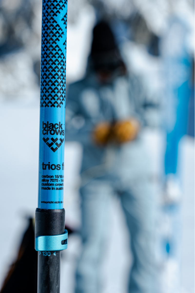 Black Crows Trios Freebird Ski Poles Black / Blue-4