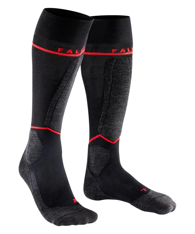 Falke SK4 Advanced Compression Light Women Skiing Socks Black-2