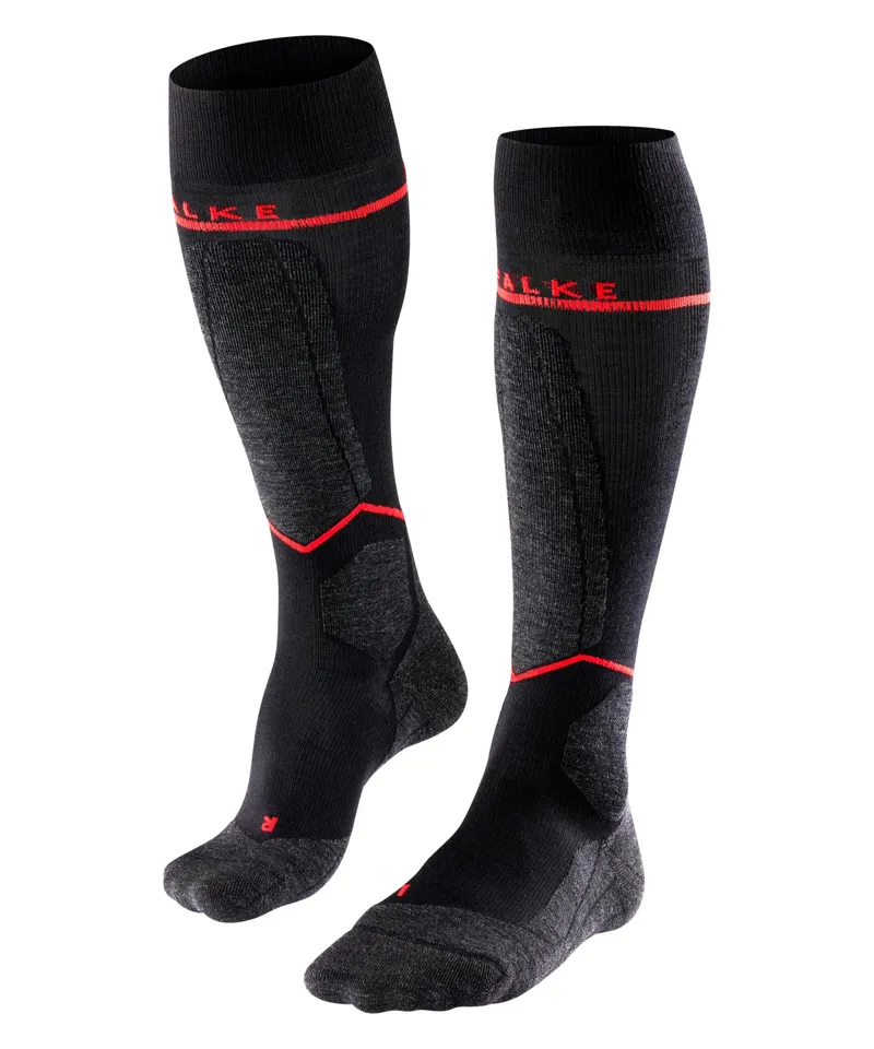 Falke SK4 Advanced Compression Light Men Ski Socks Black