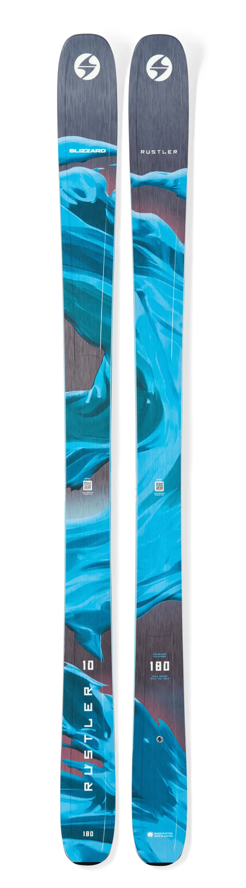 Blizzard Rustler 10 Flat Blue Men's Freeride Skis
