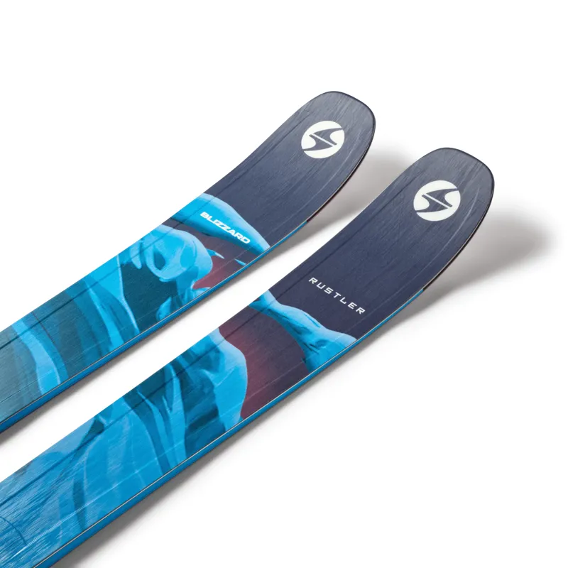 Blizzard Rustler 10 Flat Blue Men's Freeride Skis-1