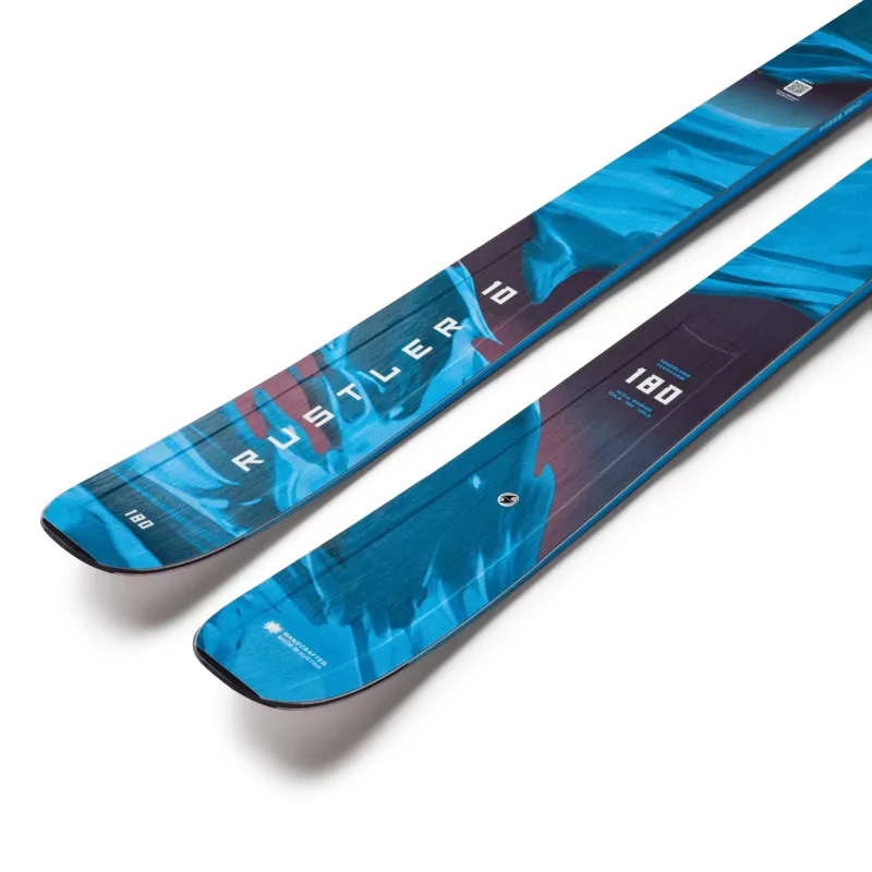 Blizzard Rustler 10 Flat Blue Men's Freeride Skis-2