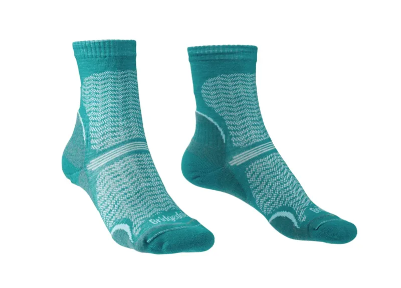 Bridgedale W Hike Ultra Light Merino Performance Crew Teal Socks