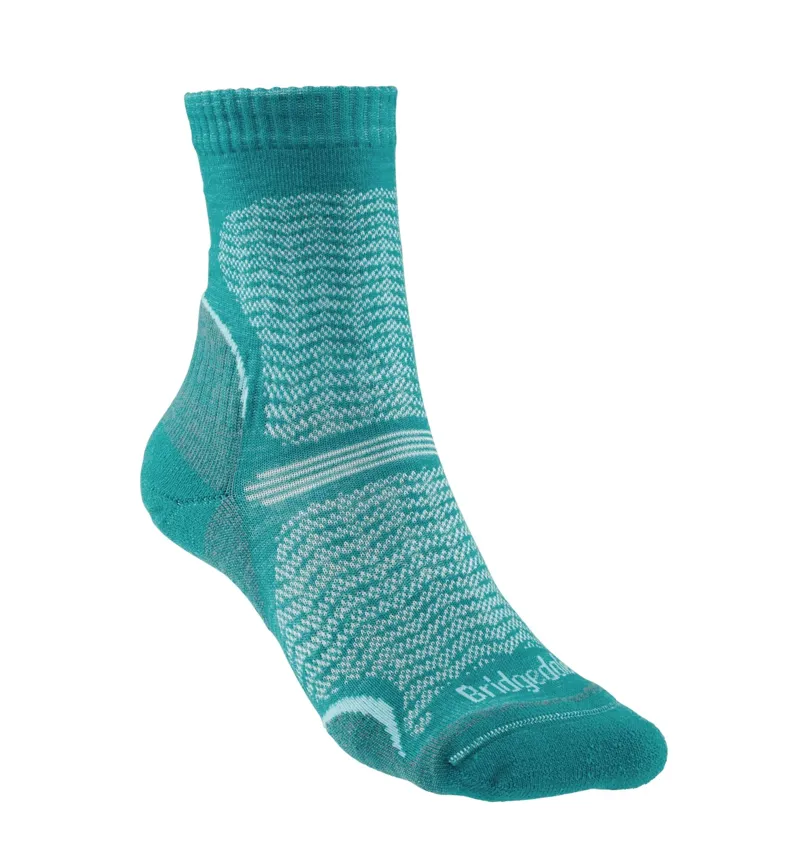 Bridgedale W Hike Ultra Light Merino Performance Crew Teal Socks-1