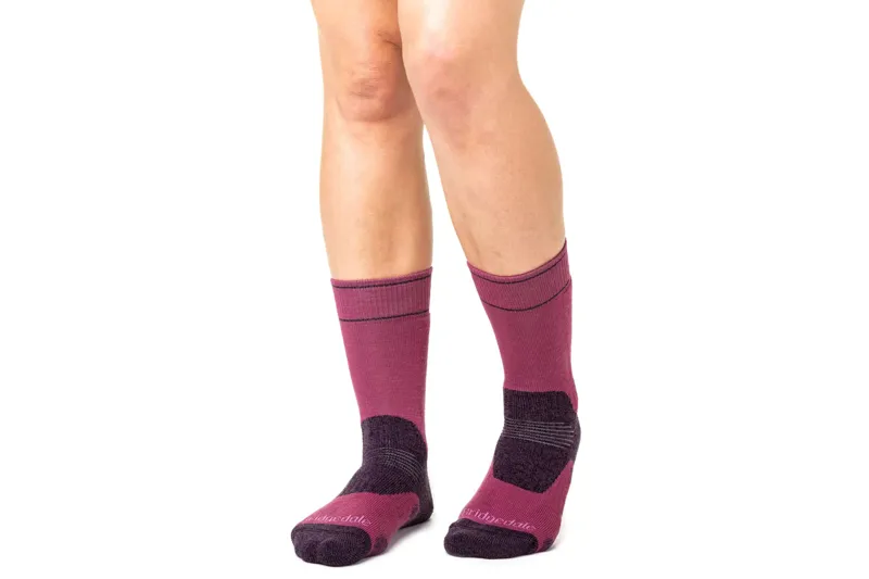 Bridgedale Women's Hike MW Merino Performance Boot Walking Socks Berry-2