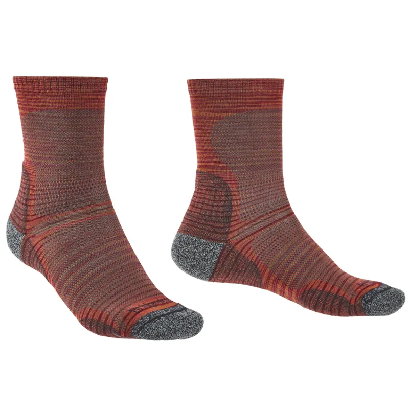 Bridgedale Hike UL Merino Perf Original Crew Men's Socks Multi Orange