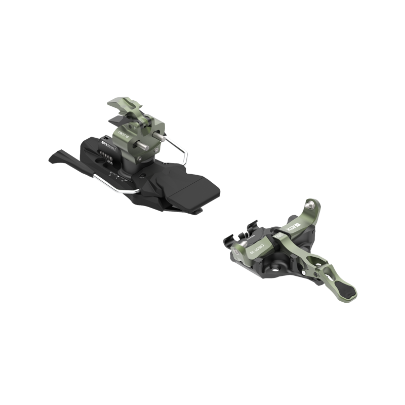 ATK CREST 10 Camo Green Lightweight Ski Touring Bindings-2