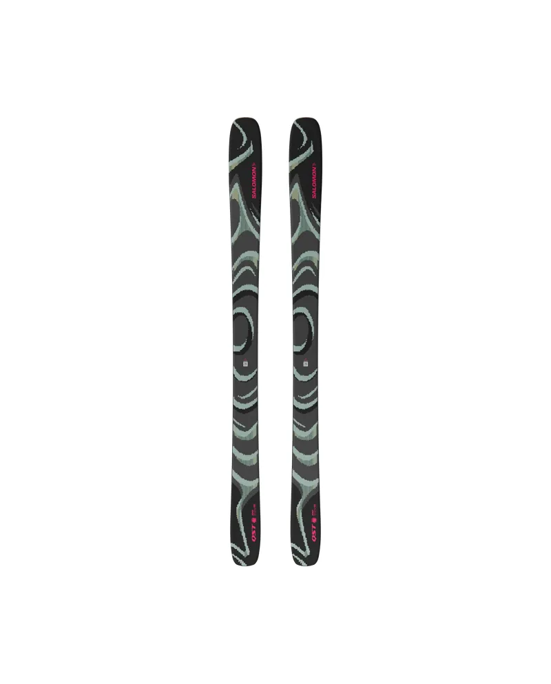 Salomon QST 100 Black / Iceberg Green Men's Freeride Skis-1