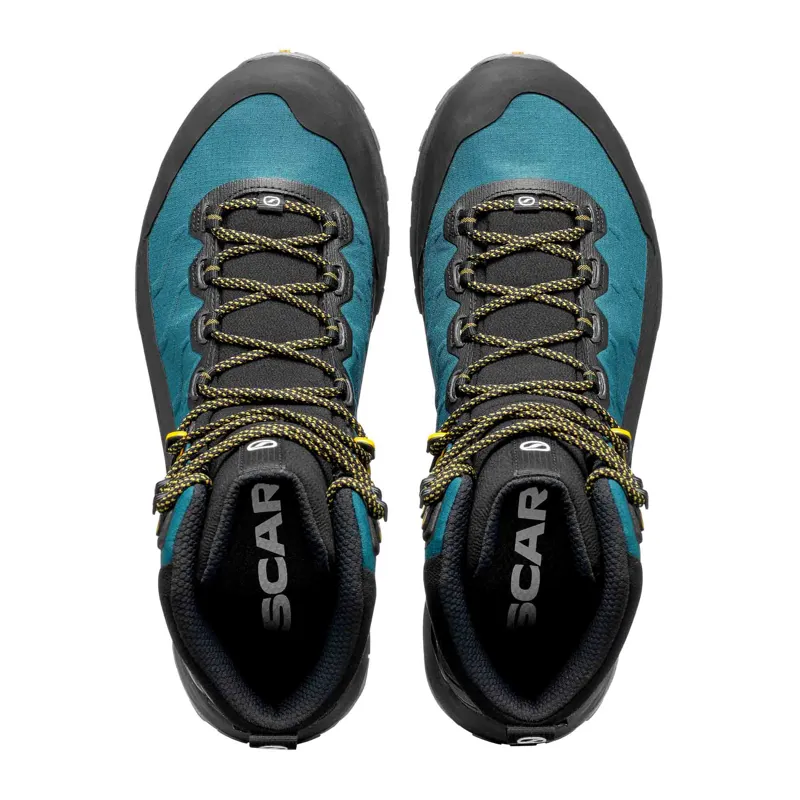 Scarpa Rush TRK LT GTX - Petrol-Mustard Lightweight Men's Walking Boots-2