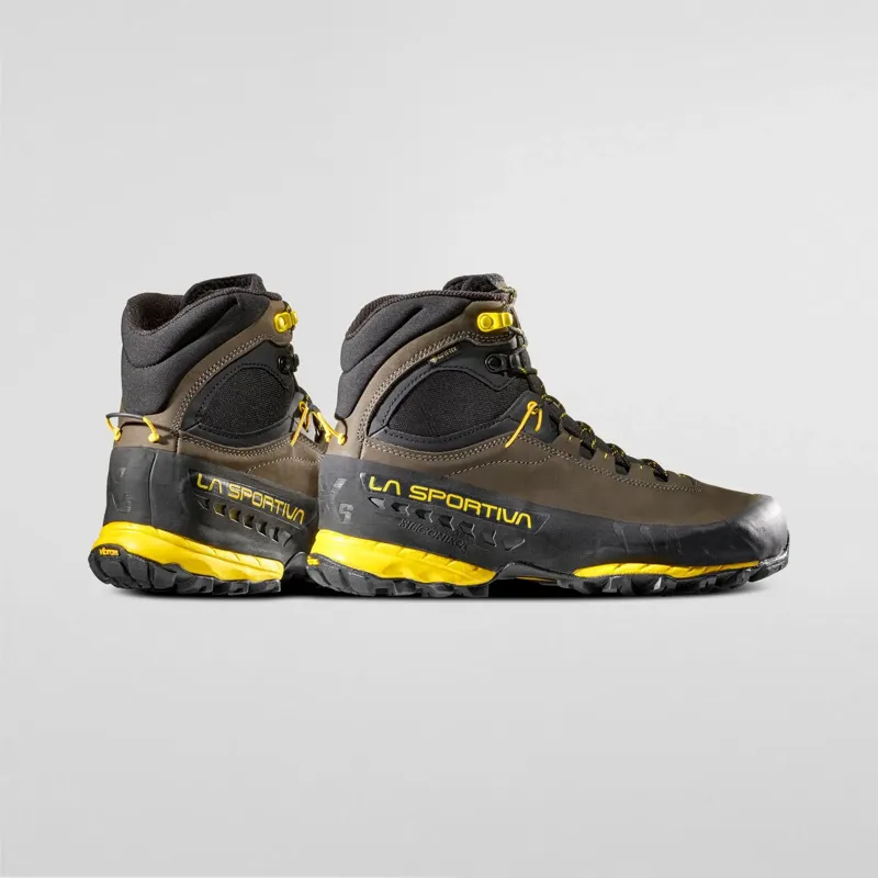 La Sportiva TX5 Evo Mid GTX Carbon / Yellow Men's Walking Boots-4