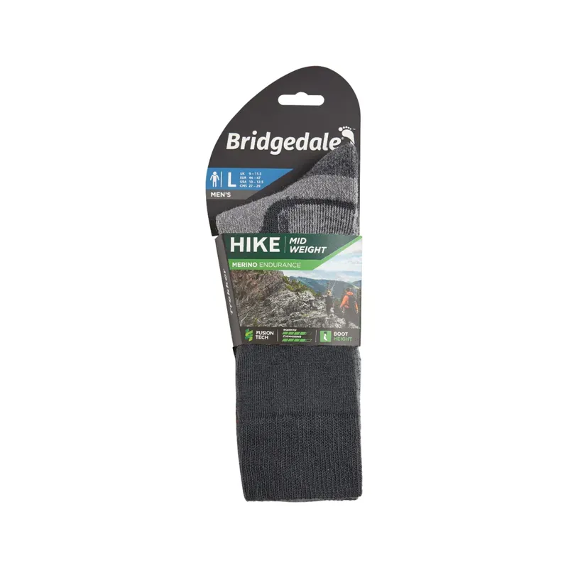 Bridgedale Men's Hike Midweight Merino Performance Boot Socks-3