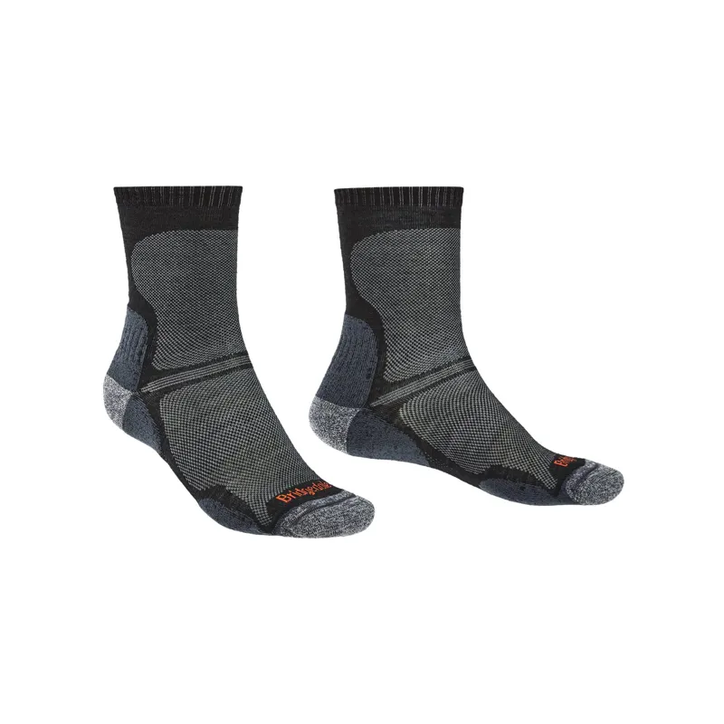 Bridgedale Hike Ultralight Merino Perf Original Crew Men's Socks Black