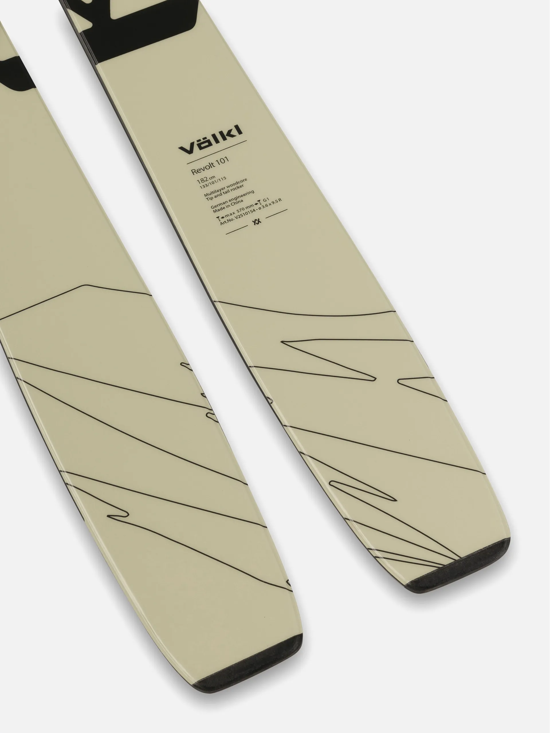 Volkl Revolt 101 Flat Men's Freeride Skis