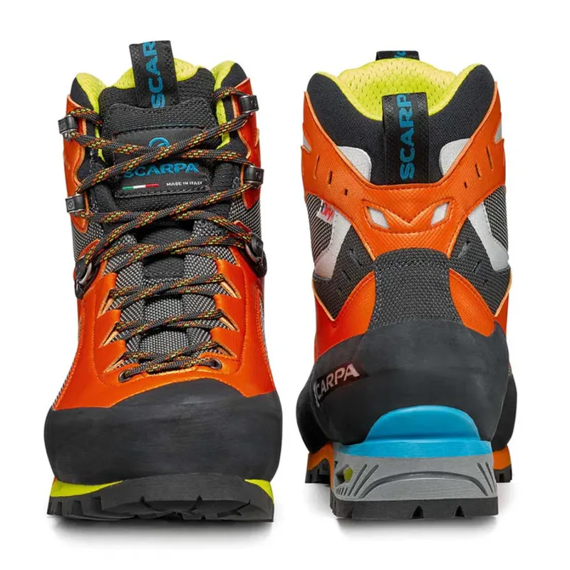 Scarpa Charmoz Mountaineering Boots in Shark - Orange-3